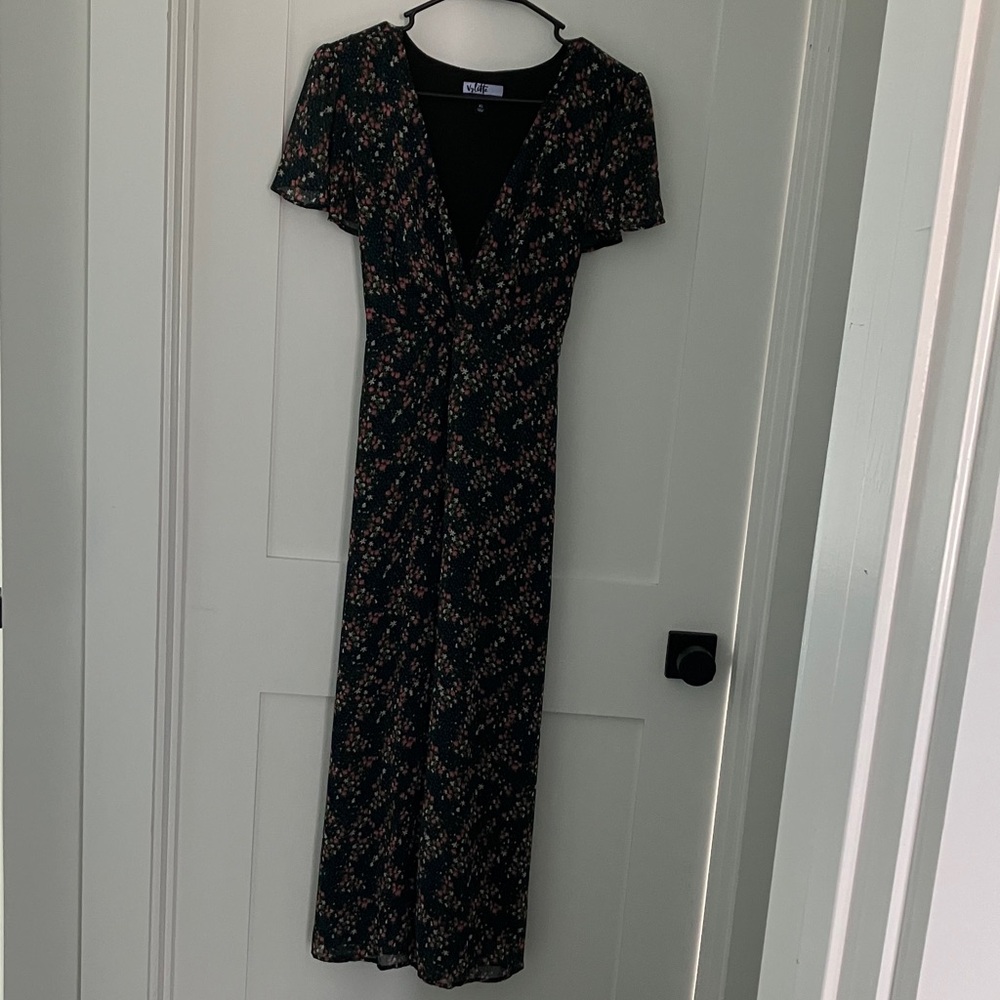 Floral V-Neck Maxi Dress
